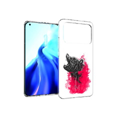 Чехол MyPads Tocco для Xiaomi Mi 11 Ultra медведь в дымке (PT160500.261.463)