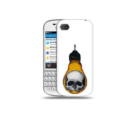 Чехол MyPads Tocco для BlackBerry Q10 череп в лампочке