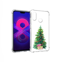 Чехол MyPads Tocco для Honor 8X Max Елка новогодняя с подарками акварель (PT118941.31.78)