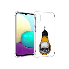 Чехол MyPads Tocco для Samsung Galaxy M02 череп в лампочке (PT157689.478.676)