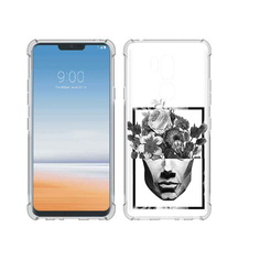 Чехол MyPads Tocco для LG G7 ThinQ черно белая ваза в абстракции