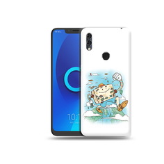 Чехол MyPads Tocco для Alcatel 5V Счастливый чемодан