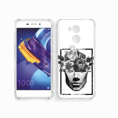 Чехол MyPads Tocco для Huawei 6C Pro черно белая ваза в абстракции (PT88459.60.678)