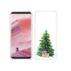 Чехол MyPads Tocco для Samsung Galaxy S9 Елка новогодняя с подарками акварель