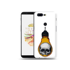 Чехол MyPads Tocco для OnePlus 5T череп в лампочке