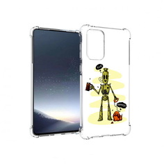Чехол MyPads Tocco для Samsung Galaxy A73 прикольный робот (PT226913.548.557)