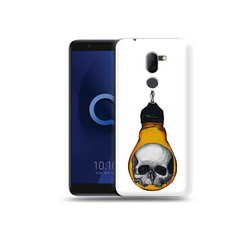 Чехол MyPads Tocco для Alcatel 3X череп в лампочке (PT112114.674.676)
