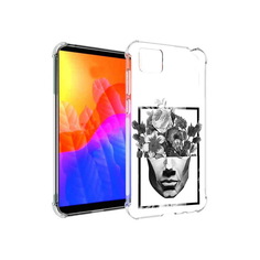 Чехол MyPads черно белая ваза в абстракции для Honor 9S