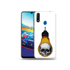 Чехол MyPads Tocco для ZTE Blade V10 череп в лампочке (PT136503.455.676)