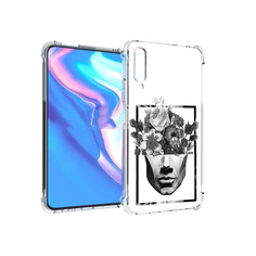 Чехол MyPads Tocco для Honor 9X Pro черно белая ваза в абстракции