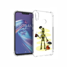 Чехол MyPads Tocco для Asus ZenFone Max M2 (ZB633KL) прикольный робот