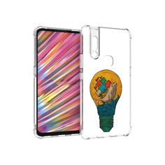 Чехол MyPads Tocco для Vivo V15 кит в лампочке с парусами (PT127905.397.387)