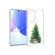 Чехол MyPads Tocco для Honor 60 Pro Елка новогодняя с подарками акварель