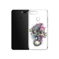 Чехол MyPads Tocco для Alcatel 1S нарисованный скелет на скейт борде (PT227137.662.512)
