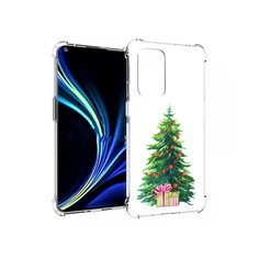 Чехол MyPads Tocco для OnePlus 9 Елка новогодняя с подарками акварель (PT159409.128.78)