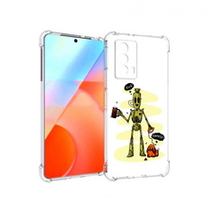 Чехол MyPads Tocco для Vivo iQOO Z5 прикольный робот (PT226980.401.557)