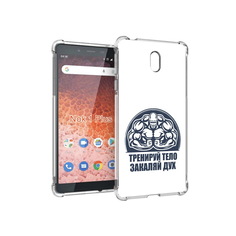Чехол MyPads Tocco для Nokia 1 Plus бодибилдинг закаляй дух (PT129147.112.234)