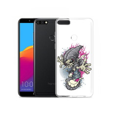 Чехол MyPads Tocco для Honor 7C Pro нарисованный скелет на скейт борде (PT113786.47.512)