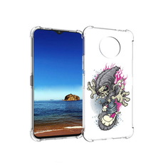 Чехол MyPads Tocco для Nokia G50 нарисованный скелет на скейт борде (PT227056.116.512)