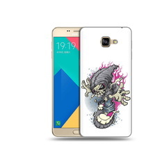 Чехол MyPads Tocco для Samsung Galaxy A9 нарисованный скелет на скейт борде