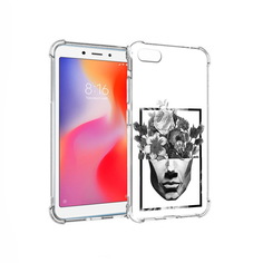 Чехол MyPads Tocco для Xiaomi Redmi 6A черно белая ваза в абстракции (PT113916.305.678)