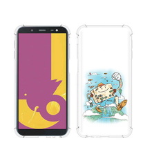 Чехол MyPads Tocco для Samsung Galaxy J6+ (2018) Счастливый чемодан (PT119175.557.166)