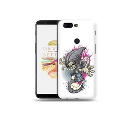 Чехол MyPads Tocco для OnePlus 5T нарисованный скелет на скейт борде