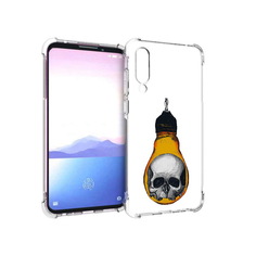 Чехол MyPads Tocco для Meizu 16XS череп в лампочке (PT136345.89.676)
