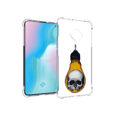 Чехол MyPads Tocco для Vivo S5 череп в лампочке (PT226962.406.676)