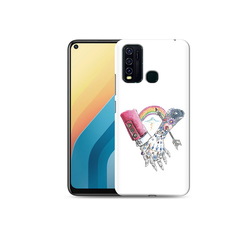 Чехол MyPads Tocco для Vivo Y30 абстракция руки в татуировках (PT149334.437.212)