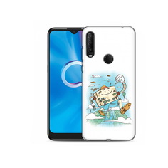 Чехол MyPads Tocco для Alcatel 1S (2020) 5028Y Счастливый чемодан (PT145668.665.166)