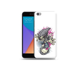 Чехол MyPads Tocco для Xiaomi Redmi Note 5A нарисованный скелет на скейт борде