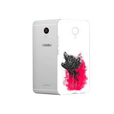 Чехол MyPads Tocco для Meizu M3 медведь в дымке (PT46043.81.463)