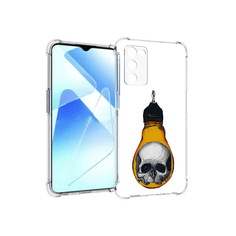 Чехол MyPads Tocco для Infinix Zero X Pro череп в лампочке