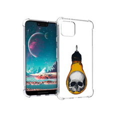Чехол MyPads Tocco для Google Pixel 4 череп в лампочке