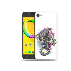 Чехол MyPads Tocco для Alcatel A5 нарисованный скелет на скейт борде (PT67387.664.512)