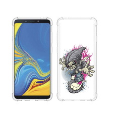Чехол MyPads Tocco для Samsung Galaxy A9 нарисованный скелет на скейт борде