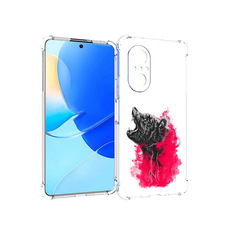 Чехол MyPads Tocco для Huawei Nova 9 SE медведь в дымке