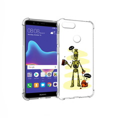 Чехол MyPads Tocco для Huawei Enjoy 8 Plus прикольный робот (PT108787.33.557)