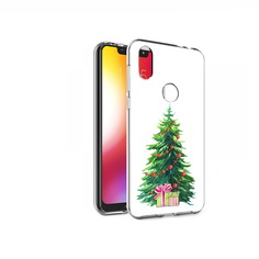 Чехол MyPads Tocco для Motorola One Елка новогодняя с подарками акварель (PT126881.369.78)
