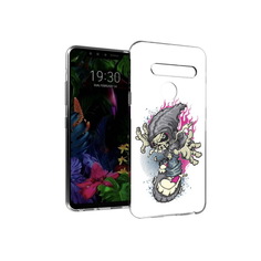 Чехол MyPads Tocco для LG G8 нарисованный скелет на скейт борде (PT135945.76.512)
