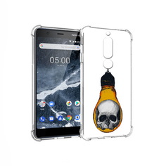 Чехол MyPads Tocco для Nokia 5.1 череп в лампочке (PT114144.121.676)