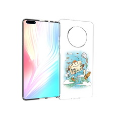 Чехол MyPads Tocco для Huawei Mate 40 Pro Счастливый чемодан