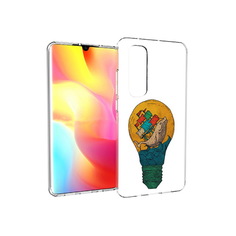 Чехол MyPads Tocco для Xiaomi Mi Note 10 Lite кит в лампочке с парусами (PT149714.254.387)