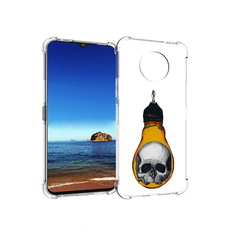 Чехол MyPads Tocco для Nokia G50 череп в лампочке (PT227056.116.676)