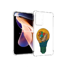 Чехол MyPads Tocco для Xiaomi Redmi Note 11 Pro кит в лампочке с парусами