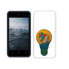 Чехол MyPads Tocco для BQ 4030G Nice Mini кит в лампочке с парусами