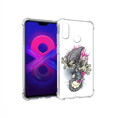 Чехол MyPads Tocco для Honor 8X Max нарисованный скелет на скейт борде (PT118941.31.512)