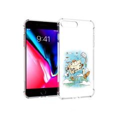 Чехол MyPads Tocco для Apple iPhone 8 Plus Счастливый чемодан (PT70866.609.166)
