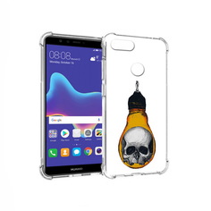 Чехол MyPads Tocco для Huawei Enjoy 8 Plus череп в лампочке (PT108787.33.676)
